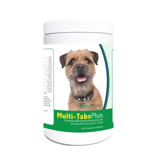 Healthy Breeds Border Terrier Multi-Tabs Plus Chewable Tablets, 365PK 840235122110 - main